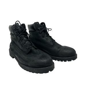 Timberland 6" Premium Boots 7 Y grade school waterproof leather black shoes